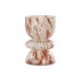 Jarrón Home ESPRIT Crema Terracota Cristal Moderno 16 x 16 x 24 cm