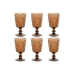 Set of cups Home ESPRIT Crystal 8,5 x 8,5 x 16,3 cm (6 Units)