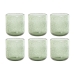 Glazenset Home ESPRIT Groen Kristal 320 ml (6 Stuks)