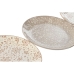 Geschirr-Set Home ESPRIT Braun Beige Porzellan 19 x 19 x 2 cm