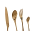 Cutlery Home ESPRIT Golden Stainless steel 2 x 1,5 x 25,5 cm 16 Pieces