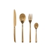 Cutlery Home ESPRIT Golden Stainless steel 1,8 x 0,8 x 23,5 cm 16 Pieces