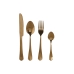 Cutlery Home ESPRIT Golden Stainless steel 2 x 0,4 x 24 cm 16 Pieces