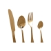 Cutlery Home ESPRIT Golden Stainless steel 2 x 0,4 x 24 cm 16 Pieces