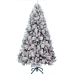 Sapin de Noël Home ESPRIT Vert PVC Métal Enneigé 132 x 132 x 210 cm