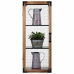 Estantes Alexandra House Living Castanho Cinzento Madeira Metal 20 x 91 x 35 cm