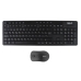 Tastatur mit Maus iggual IGG319277 Schwarz Qwerty Spanisch QWERTY