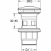 Afvoerstop Grohe 40824000 Grijs