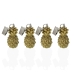 Borddug Clip Versa 3,6 x 6 x 3,6 cm Ananas 4 Dele