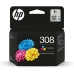 Original Ink Cartridge HP SERIES 6110, 6120, 6130, 6520, 6530 - Nº 308 Tricolour (1 Unit)