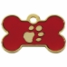 Placa identificativa Imarc Bone Vermelho Dourado