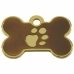 Identification plate Imarc Bone Brown Golden