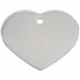 Placa identificativa Imarc Heart Plateado