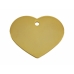 Placa identificativa Imarc Heart Amarelo Dourado