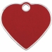 Placa identificativa Imarc Heart Vermelho