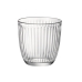 Glassæt Bormioli Rocco Line Gennemsigtig Glas Med relief 290 ml 6 enheder