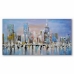 Pintura DKD Home Decor Cidade 120 x 3 x 60 cm Loft (2 Unidades)