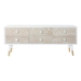 Mobile TV DKD Home Decor 119 x 42 x 50 cm Abete Dorato Bianco Marrone Chiaro