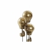 Decoratieve figuren DKD Home Decor Zwart Gouden 14 x 14 x 22 cm