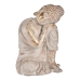 Statua Decorativa da Giardino Ibergarden CC20446 Bianco Dorato Poliresina 28,5 x 43,5 x 37 cm Buddha