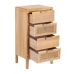 Comodino HONEY Naturale Legno di paulownia Legno MDF 40 x 30 x 77,5 cm