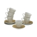 Conjunto de 6 Chávenas com Prato Versa Serpentine Porcelana