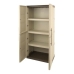 Skap TOOD 70 x 39 x 165 cm Beige Grå Harpiks 60 Kg 70 x 39 x 165 cm