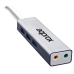 Carte Son Externe approx! APPUSB51HUB USB 3.0 3.5 mm Gris