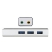 Externe Geluidskaart approx! APPUSB51HUB USB 3.0 3.5 mm Grijs