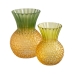 Vase Jaune Vert Verre