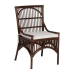 Dining Chair White Synthetic Fabric