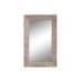 Espejo de pared DKD Home Decor Marrón Natural Indio 76,5 x 3 x 122 cm