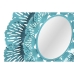 Wall mirror DKD Home Decor Blue White Coral Mediterranean 60 x 7 x 60 cm (2 Units) (2 Pieces)