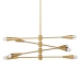 Candeeiro de teto 80 x 80 x 137,5 cm Dourado Metal 220 V 40 W Moderno