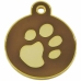 Placa identificativa Imarc Circle Castanho Dourado