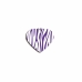 Identification plate Imarc Heart Zebra Lilac