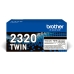 Originaalne Tooner Brother L2300D/L2340DW/L2360DN/L2365DW/L2500/L2700 Must (2 Ühikut)