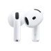 Bevielės ausinės su krovimo dėklu Apple Airpods 4 Balta