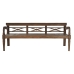 Bænk Home ESPRIT Mørkebrun Teak 190 x 70 x 75 cm