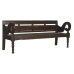 Bench Home ESPRIT Dark brown Teak 196 x 68 x 82 cm