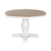 Mesa de Comedor Home ESPRIT Blanco Natural Madera de olmo 120 x 120 x 76 cm