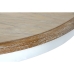 Eettafel Home ESPRIT Wit Natuurlijk Elmhout 120 x 120 x 76 cm