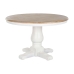 Mesa de Comedor Home ESPRIT Blanco Natural Madera de olmo 120 x 120 x 76 cm