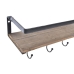 Shelve DKD Home Decor Wall mounted coat hanger MDF Wood 61 x 14 x 19,5 cm Metal