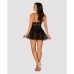 Camisa Babydoll & Tanga Imperia S/M Obsessive Idillia babydoll Preto