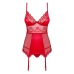 Body Corset Lovica Obsessive OB3360 Vermelho S/M