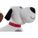 Fluffy toy Home ESPRIT White Brown Grey Polyester Dog 22 x 21 x 26 cm (4 Units)