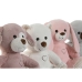 Peluche Home ESPRIT Branco Castanho Cinzento Cor de Rosa Poliéster Animal 25 x 20 x 28 cm (4 Unidades)