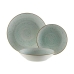 Assiettes Versa Alba Bleu Porcelaine 18 Pièces