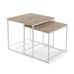 Jeu de 2 tables Versa Blanc 50 x 50 x 50 cm (2 Unités)